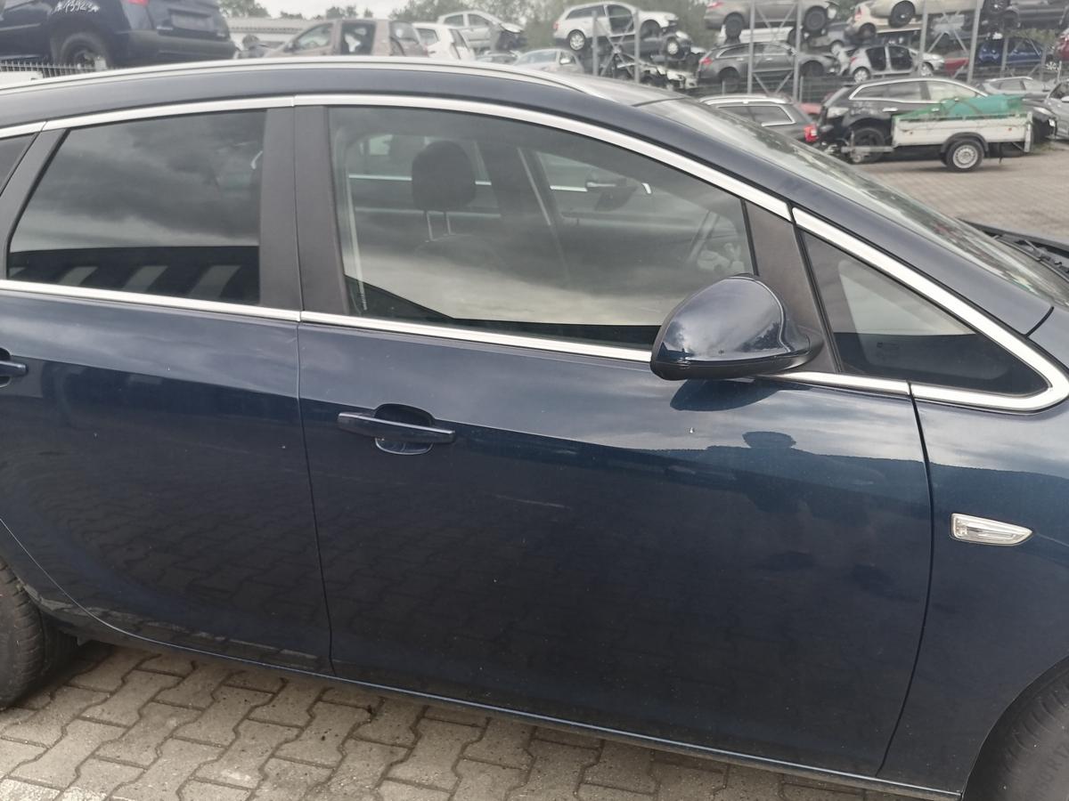 Opel Astra J Sportsturer original T&uuml;r vorn rechts Z22A Ozeanblau Rohbau Bj.2011